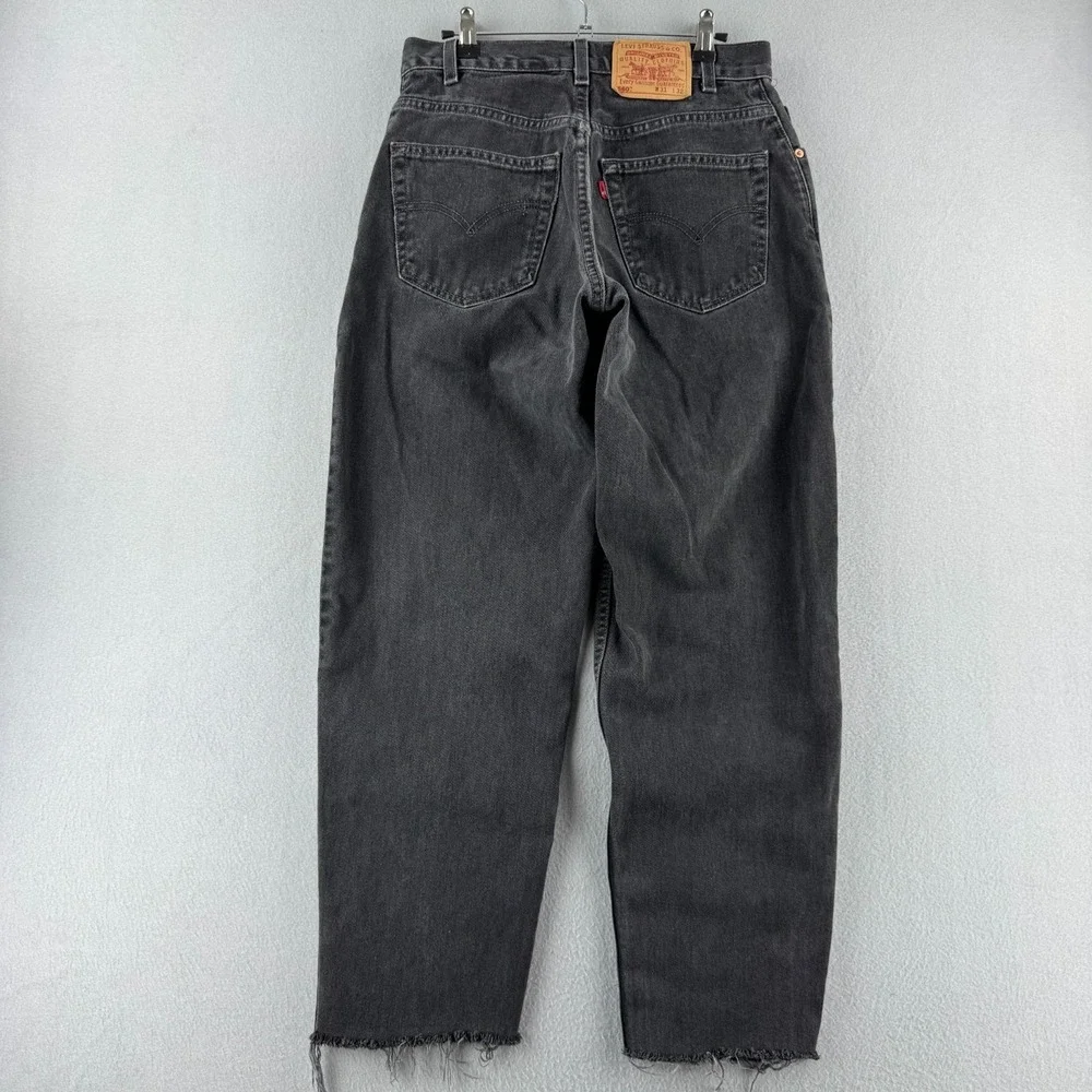 Vintage Levis Jeans Mens 31x32 (Fits 29x28) Black 560‎ Loose Tapered USA Made